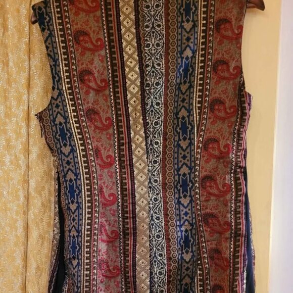 Vintage 1960s Italian Jacquard Dress, size S/M - Picture 6 of 12